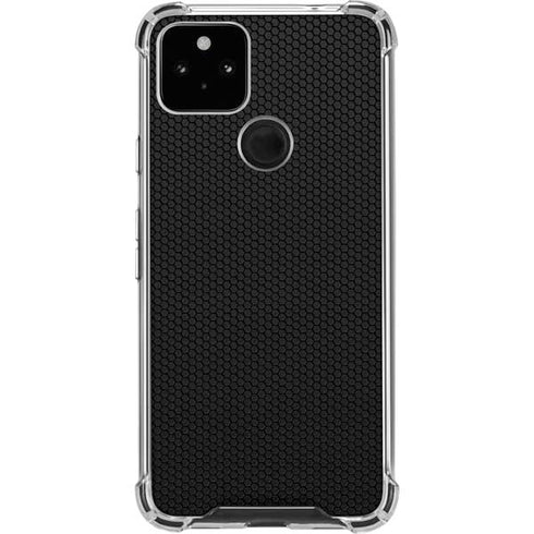 Specialty Vinyl Black Hex Texture Google Pixel 5a 5G Clear Case